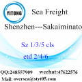 Shenzhen Port LCL Consolidatie Naar Sakaiminato